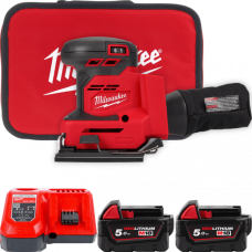 Машина шліфувальна вібраційна акумуляторна MILWAUKEE, M18 BQSS-502B (+зар.пр., 2 акум.Х5Аг, сумка)