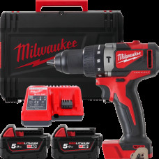 Дриль-шурупокрут з ударом акумуляторний MILWAUKEE, M18 BLPD2-502X
