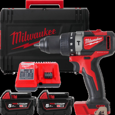 Дриль-шурупокрут з ударом акумуляторний MILWAUKEE, M18 BLPD2-502X
