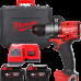 Дриль-шуруповерт акумуляторний MILWAUKEE, M18 FDD3-402C, 158Нм (+ зарядний пристрій, 2 акумулятори Х 4Ач, кейс)
