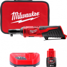 Гайкокрут кутовий акумуляторний 3/8" MILWAUKEE, M12 IR-201B, 47Нм, (+ заряд.пристрій, 1 акум.Х 2Аг, сумка для інструментів)