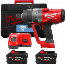 Гайкокрут акумуляторний 1'' MILWAUKEE, M18 ONEFHIWF1-802X, 2400Нм (+зар.пр., 2 акум.Х 8Аг, HD кейс) FORGE