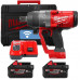 Гайкокрут акумуляторний 1'' MILWAUKEE, M18 ONEFHIWF1-802X, 2400Нм (+зар.пр., 2 акум.Х 8Аг, HD кейс) FORGE