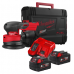 Шліфмашина ексцентрикова акумуляторна MILWAUKEE O125мм M18 FROS125-502X (ЗУ+2ак.Х5Аг+кейс)