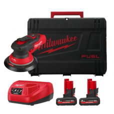 Шліфмашина ексцентрикова акумуляторна MILWAUKEE M12 FROS2.5-502X O150мм (ЗП+2акум.Х5Аг+HD кейс)