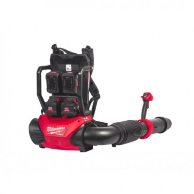Повітродувка ранцева акумуляторна безщіткова MILWAUKEE, M18 F2BPB-124 (2х18В) (зарядний пристрій M12-18 FC, 4 акумулятори М18 FВ