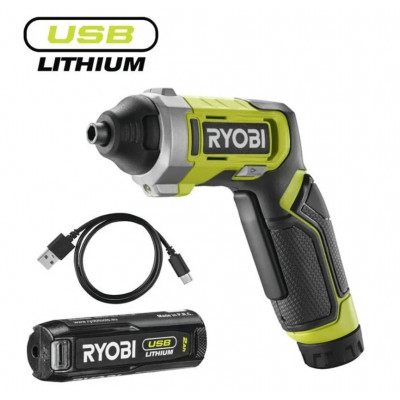 Викрутка акумуляторна RYOBI USB Lithium RSD4-120T 4В (1х2Аг) 5Нм, 200об/хв