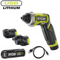 Викрутка акумуляторна Ryobi USB Lithium RSD4-120TA2 4В (1х2Аг) 5Нм, 200об/хв