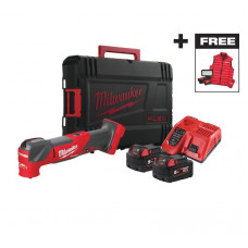 Інструмент багатофункціональний акумуляторний MILWAUKEE, M18 FMTMC-502X(+зар.пр., 2 акум.Х 5Аг, HDкейс) + M18 ALIS-0 + жилетка