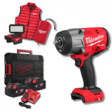 Гайковерт акумуляторний безщітковий MILWAUKEE 1/2" (2034 Нм) M18 FHIWF2F12MC-502X жилет + M18 ALIS-0