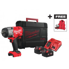 Гайковерт акумуляторний безщітковий MILWAUKEE 1/2" (2034 Нм) M18 FHIWF2F12MC-502X жилет + M18 ALIS-0