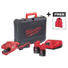 Труборіз акумуляторний по нержавіючій сталі MILWAUKEE M12 PCSSMC-202C + жилет