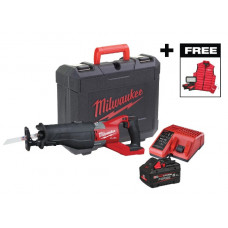 Пила шабельна акумуляторна MILWAUKEE, M18 FSX-801C (+зар.пр., 1 акум.Х 8Аг, кейс) FORGE™+подарунок