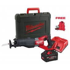 Пила шабельна акумуляторна MILWAUKEE, M18 FSX-801C (+зар.пр., 1 акум.Х 8Аг, кейс) FORGE™+подарунок