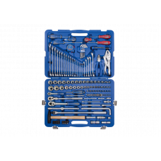 Набір інструментів універсальний 143 од. 1/4"+1/2"+3/8" 12-ті гранні в пластиковому кейсі