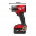 Гайкокрут акумуляторний безщітковий 3/8'' MILWAUKEE, M18 FMTIW2F38-502X, 813Нм, з кільцем (зарядний пристрій M12-18 FC, 2 акумул