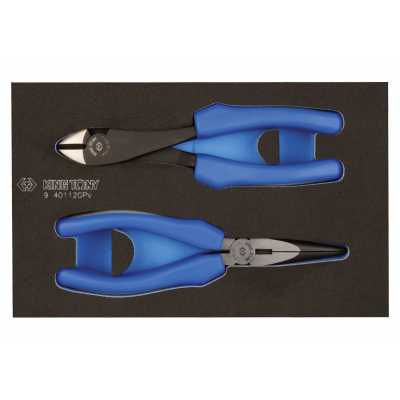 Набір шарнірно-губцевого інструменту 2 предмети (EVA FOAM) KING TONY