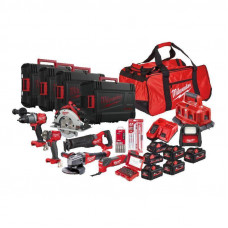 Набір інструментів акумуляторних MILWAUKEE, M18PP8B-586P (ЗП M12-18 FC и M1418 C6, акумулятори M18 HB 8Аг - 2шт, M18 HB5.5 5Аг -