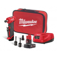 Шліфмашина кутова цангова акумуляторна MILWAUKEE M12 FDGA-422BA, (зарядний пристрій, акумулятори М12 2 Аг та 4Аг , перехідник,
