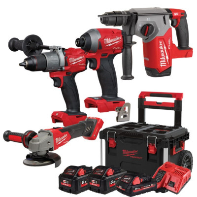 Набір акумуляторних безщіткових інструментів PACKOUT MILWAUKEE M18 FPP4B2-533P