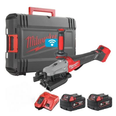 Різак арматури акумуляторний безщітковий MILWAUKEE M18FRBCO32-502X (зарядний пристрій M12-18 FC, 2 акумулятори М18 В5 5Аг, антив
