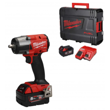 Гайкокрут акумуляторний безщітковий 3/8'' MILWAUKEE, M18 FMTIW2F38-502X, 813Нм, з кільцем (зарядний пристрій M12-18 FC, 2 акумул
