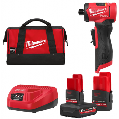 Шліфмашина кутова цангова акумуляторна MILWAUKEE, M12 FDGA2-522B, діаметр цанг 6/8мм (зарядний пристрій С12 С, 1 акумулятор М12