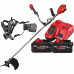 Тример акумуляторний безщiтковий MILWAUKEE, M18 F2BCU-0 (2х18В) (зарядний пристрій M18 DBSC, 2 акумулятори М18 FВ8 8Аг, картонне