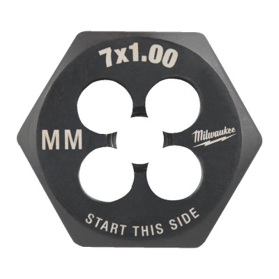 Плашка шестигранна MILWAUKEE, М7-1,00мм