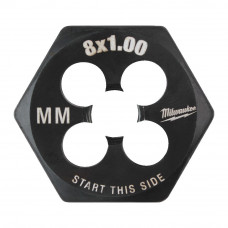 Плашка шестигранна MILWAUKEE, М8-1,00мм