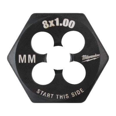 Плашка шестигранна MILWAUKEE, М8-1,00мм