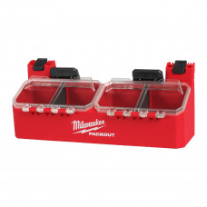 Тримач з двома відсіками з кришкою для для кейсів PACKOUT MILWAUKEE