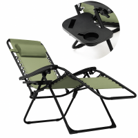 Розкладне крісло шезлонг LEOBRO Zero Gravity Pistachio (LB-ZGC-F1-PST)