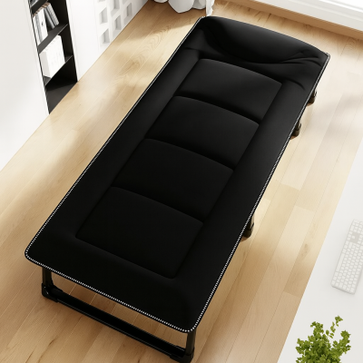 Розкладне ліжко (розкладачка) з вбудованим матрацом LEOBRO Black (LB-FB-S1-BLK)