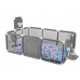 Дитячий манеж LEOBRO Multisport 120 x 180 см Сірий (LB-1137)