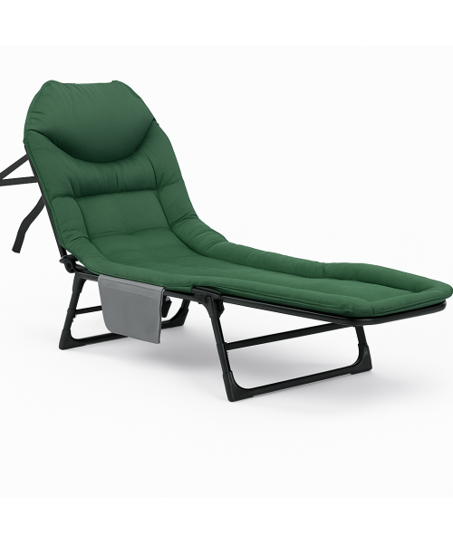 Розкладне ліжко (розкладачка) з вбудованим матрацом LEOBRO Green (LB-FB-M1-GRN)