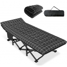Розкладачка для туризму LEOBRO з товстим оксамитовим матрацом (LB-CC-L2-PAT)