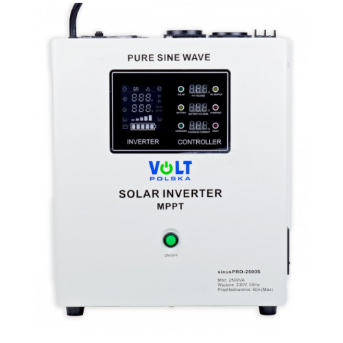 Сонячний інвертор Volt Polska SINUS PRO 2500 S 24/230V 1800/2500W + 40A MPPT 100V (3SPS250024) Сонячний інвертор Volt Polska SINUS PRO 2500 S 24/230V 1800/2500W + 40A MPPT 100V (3SPS250024)
