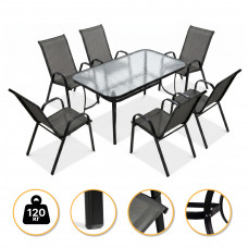 Комплект садових меблів LEOBRO Comfort 6 крісел + великий столик (LB-1055-51)