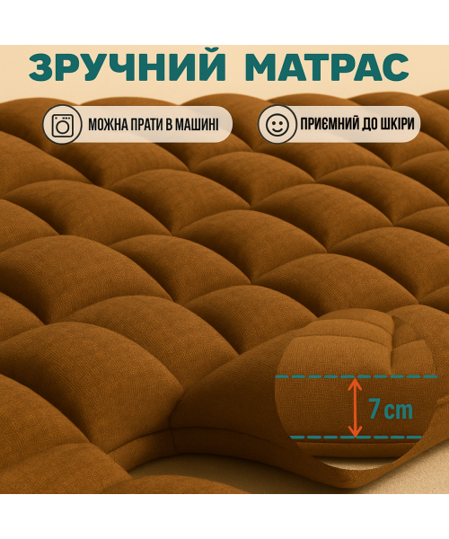 Раскладное кресло шезлонг LEOBRO Zero Gravity Premium Plus Коричневое (LB-ZGC-E1-BRN)