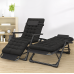 Розкладне крісло ліжко з подушкою LEOBRO Чорний (LB-FCB-G1-BLK)