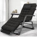 Розкладне крісло ліжко з подушкою LEOBRO Чорний (LB-FCB-G1-BLK)