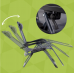 Розкладне крісло шезлонг LEOBRO Zero Gravity Premium Black (LB-ZGC-G2-BLK)