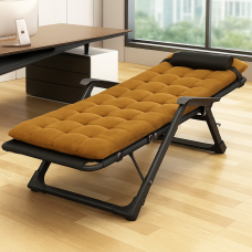 Розкладне крісло ліжко з оксамитовим матрацом LEOBRO Brown (LB-FCB-G4-BRN)