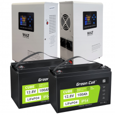 Аварійний комплект живлення Volt Polska SINUS PRO 2600 E PLUS 24/230V 1800/2600W + 2 шт Акумулятор LiFePo4 12,8V 100Ah