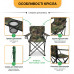 Комплект туристичний - стіл LEOBRO 117x55x50 см та 6 крісел Lite Military