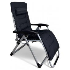 Розкладне крісло шезлонг LEOBRO Zero Gravity Premium Plus Чорне (LB-ZGC-E1-BLK)