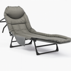 Розкладне ліжко (розкладачка) з вбудованим матрацом LEOBRO Grey (LB-FB-M1-GRY)