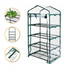 Стелаж-теплиця LEOBRO 159х69х49 см на 4 полиці (LB-G117)