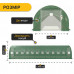 Посилена садова теплиця парник LEOBRO Garden 36м2 Green Mosquito Door (LB-G129-GRN)